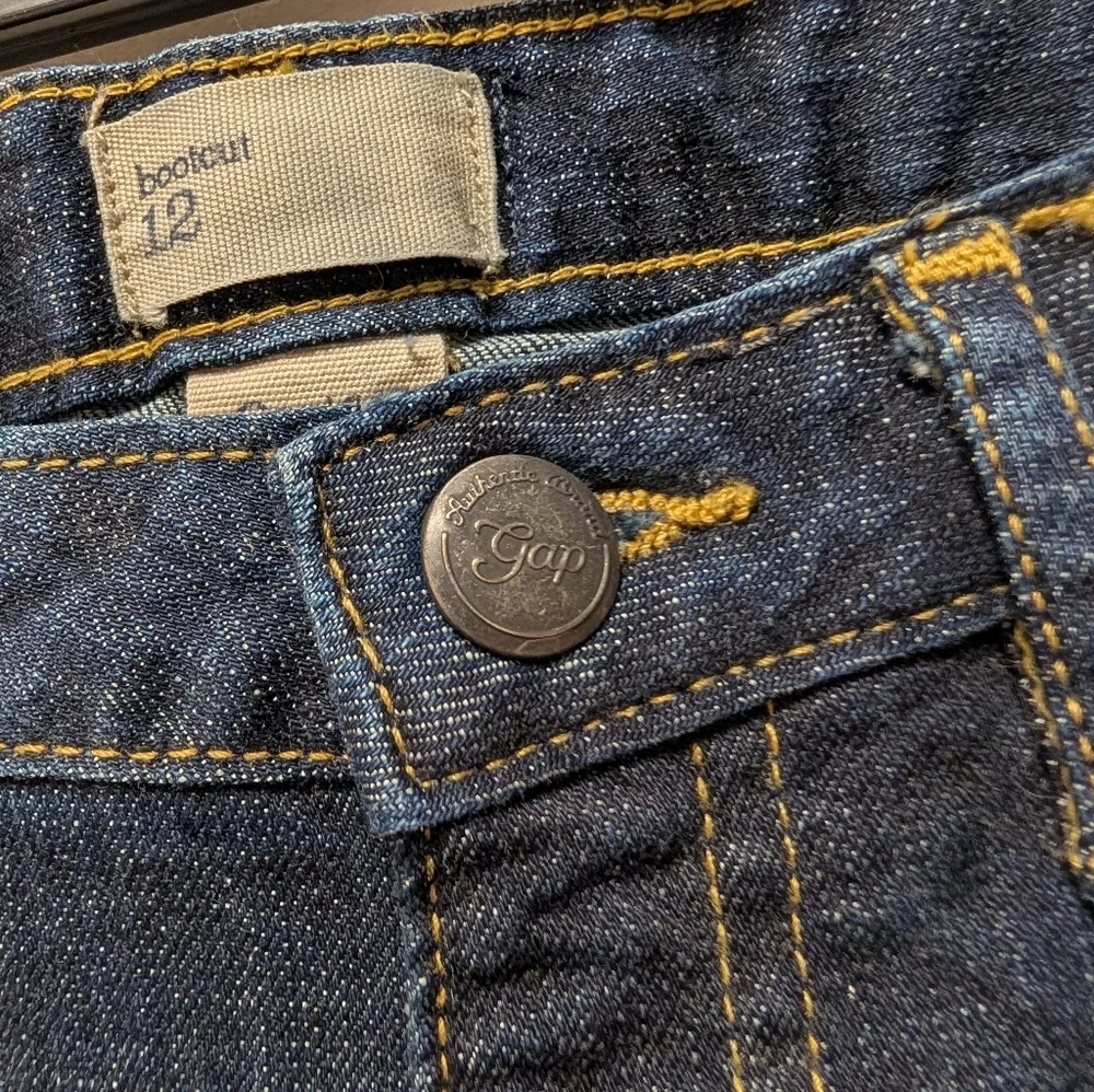 GAP Kids Classic 5 Pocket Jeans Boot Cut Dark Wash NWOT Girls Size 12